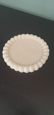 Handmade trinket dish made from eco friendly bathstone based cement. Looks and feels like bathstone. Heat and water resistant. Unique style perfect for any room. Handmade in Enniscorthy, Co. Wexford by Willow &amp; Rose
