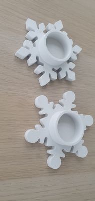 White Marble Snowflake Tealight Holders