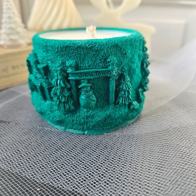 Christmas Scene Jar