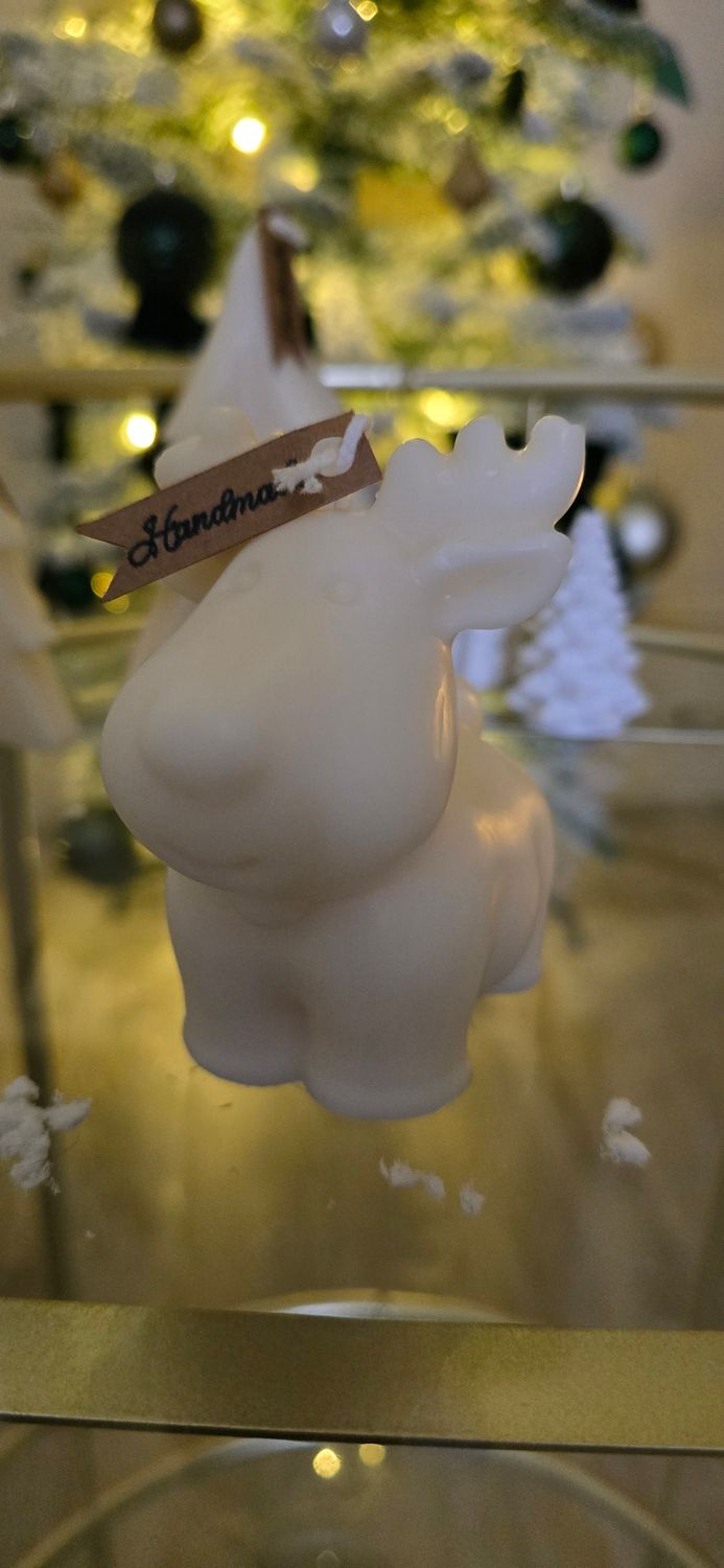 Cute Rudolph Candle