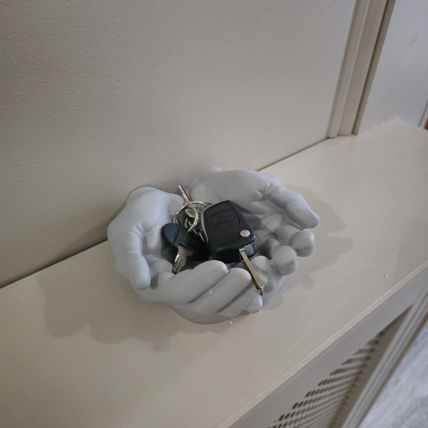 This Helpful Hands Bowl is the perfect way to turn what may a mundane accessory in your home into something fun and intriguing. This would make a great gift. Handmade by Willow &amp; Rose in Enniscorthy, Co. Wexford