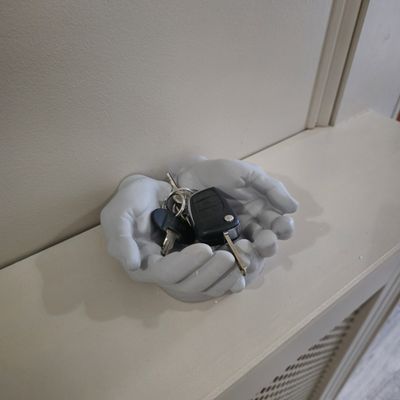 This Helpful Hands Bowl is the perfect way to turn what may a mundane accessory in your home into something fun and intriguing. This would make a great gift. Handmade by Willow &amp; Rose in Enniscorthy, Co. Wexford
