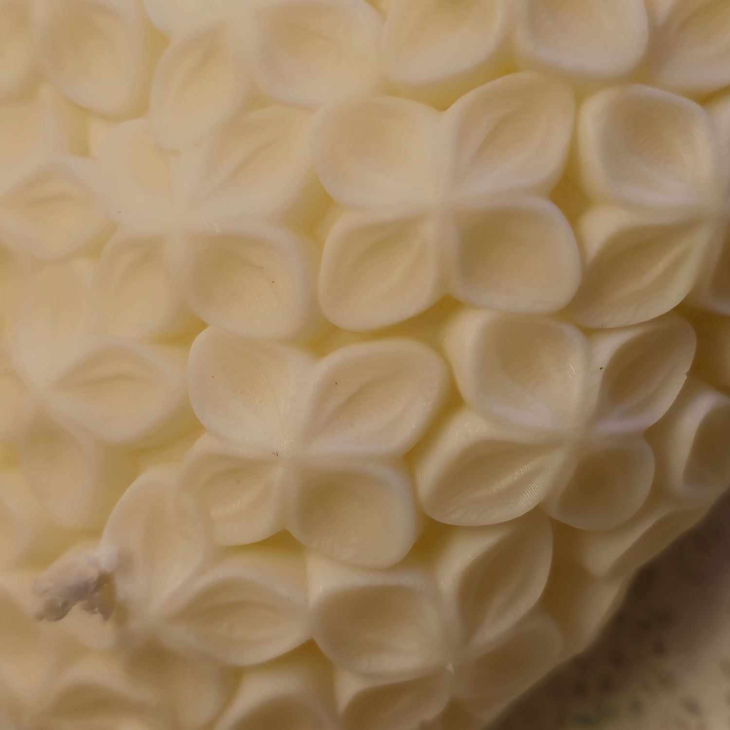 LARGE Floral Heart Shaped Candle