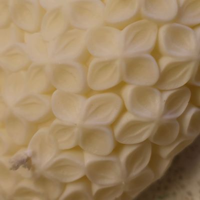 LARGE Floral Heart Shaped Candle