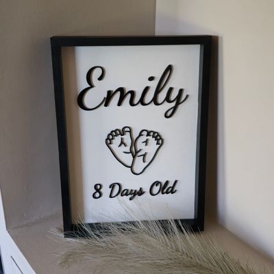 Personalised Wall Art 30 x 22cm