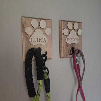 Dog Lead Hook Personalised