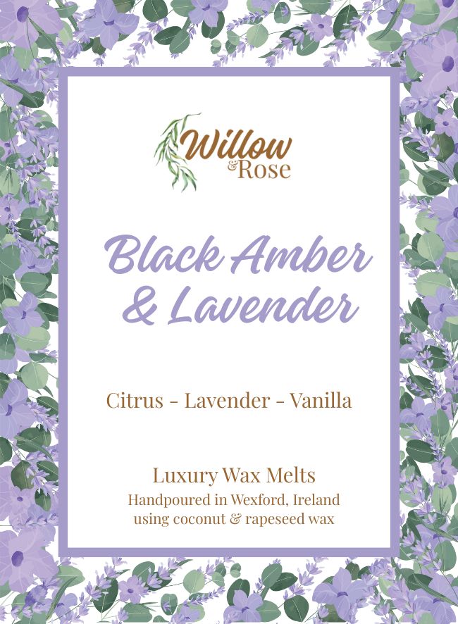 Black Amber &amp; Lavender Wax Melt Bar
