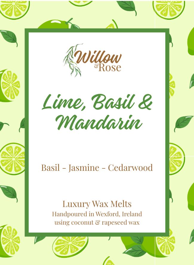 Lime, Basil and Mandarin Wax Melt Bar