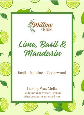 Lime, Basil and Mandarin Wax Melt Bar