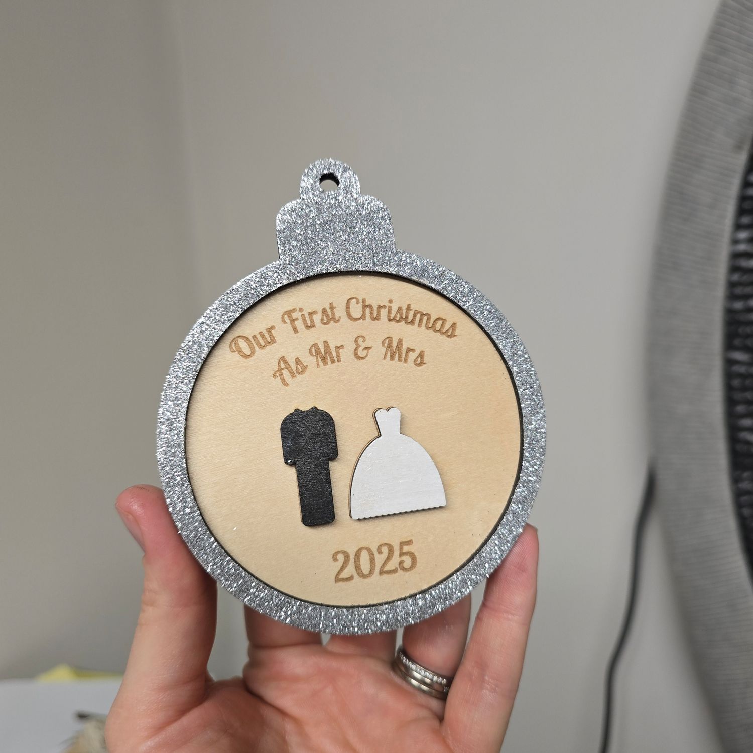 Our First Christmas Married Christmas Ornament 