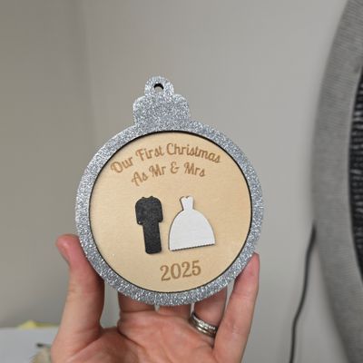 Our First Christmas Married Christmas Ornament 