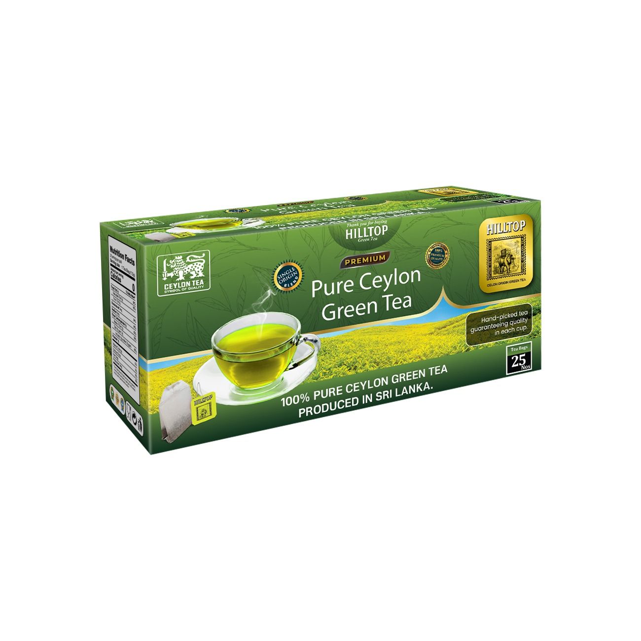 Premium Pure Ceylon Green tea 25 Bags