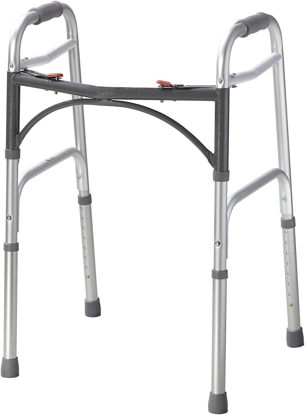 Adult Folding Walker with 5&quot; Wheels