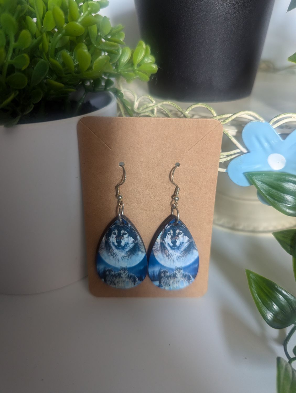 Wolf Earrings