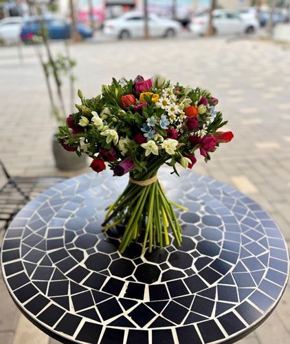 בוקט פרחי חורף