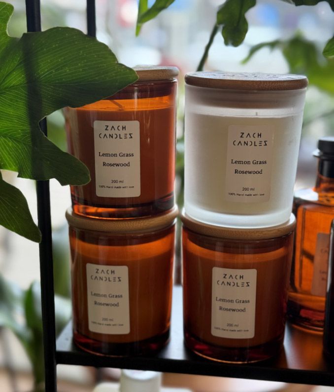 נר צח עבודת יד 250 מ״ל