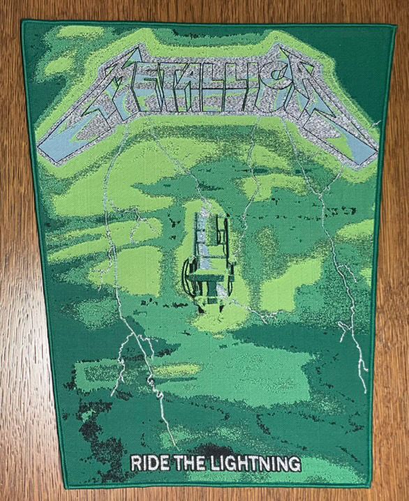 Metallica - Ride the lightning backpatch (Green)
