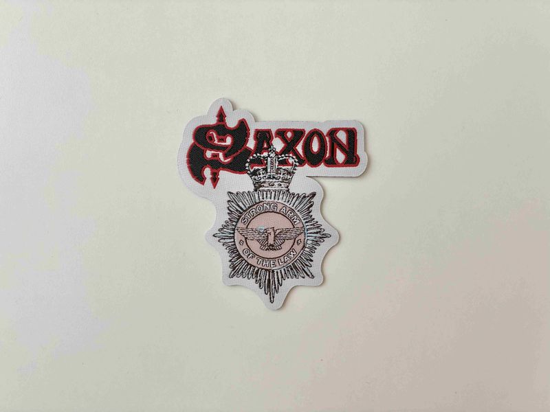 Saxon - Strong Arm Of the Law cutout patch