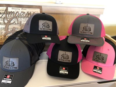 Restore The Broken Richardson trucker hat with leather RTB &quot;punk&quot; logo patch  choose your color