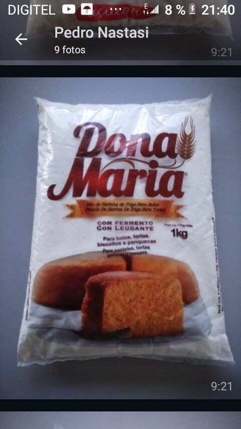 HARINA de Trigo todo uso en Empaque de 1 Kg.