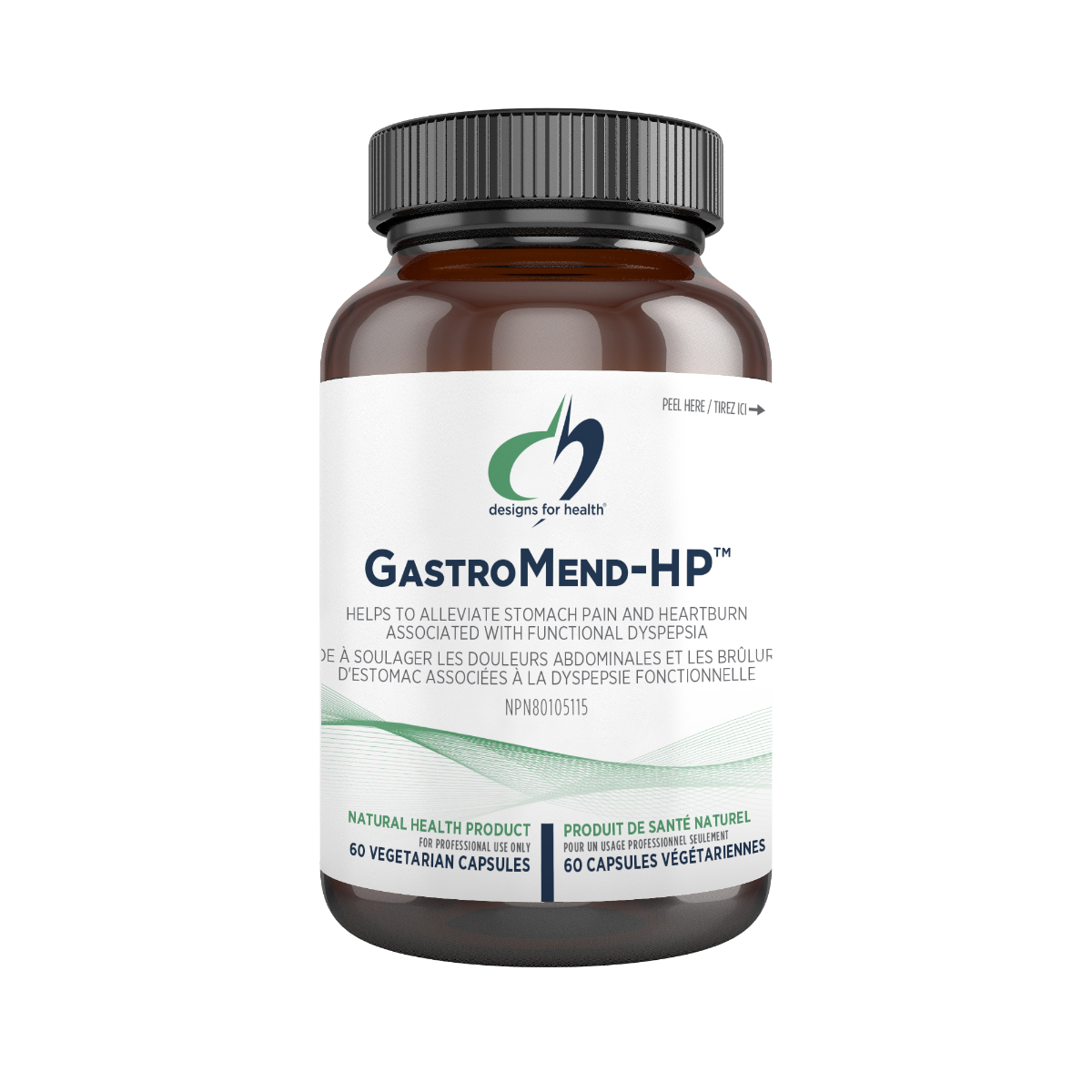 Designs for Health GastroMend-HP, 60 Vegetarian Capsules