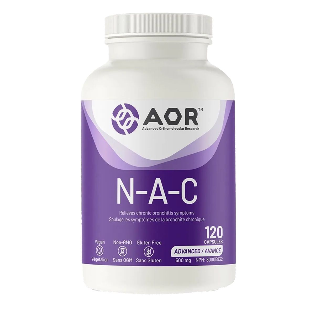 AOR N-A-C 500mg 120 Capsules