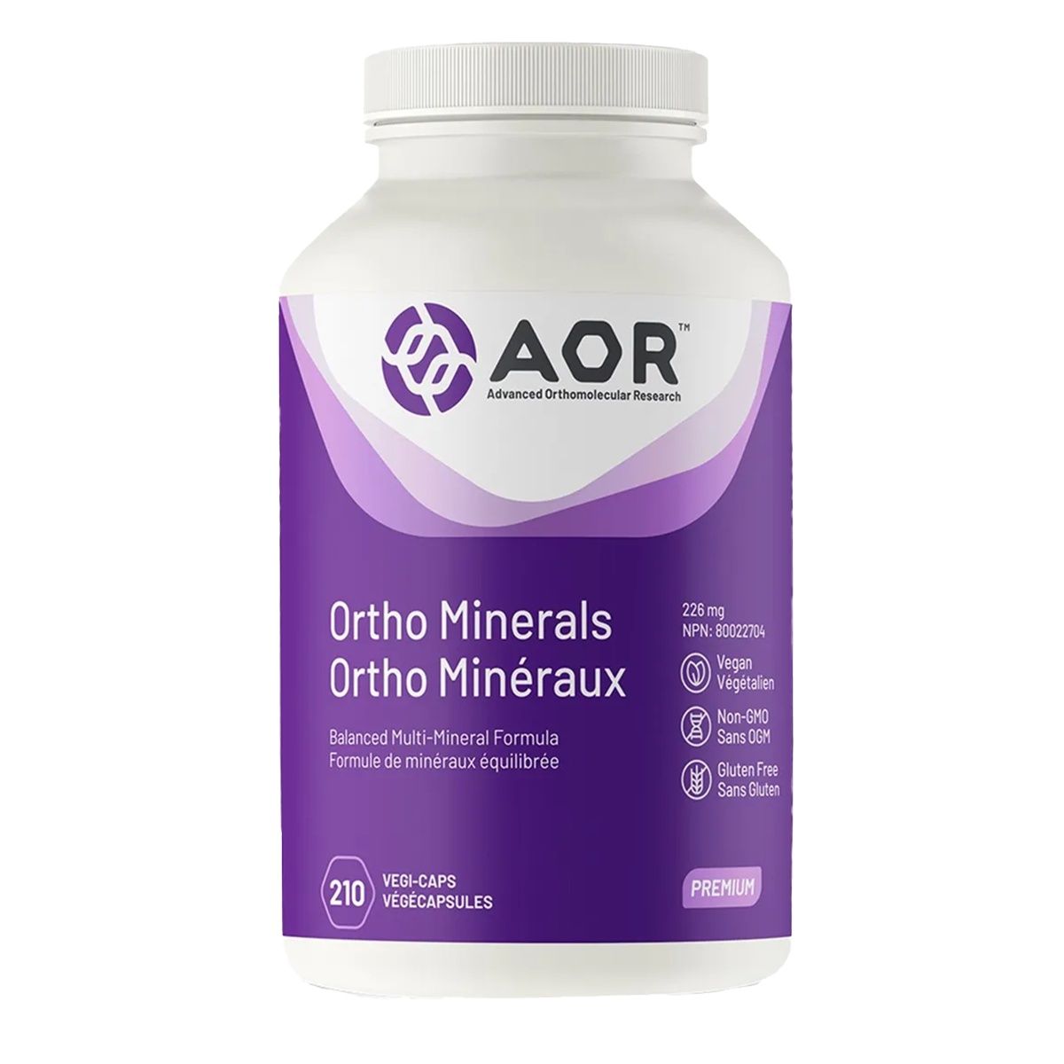 AOR Ortho Minerals 226mg 210 Vegetarian Capsules