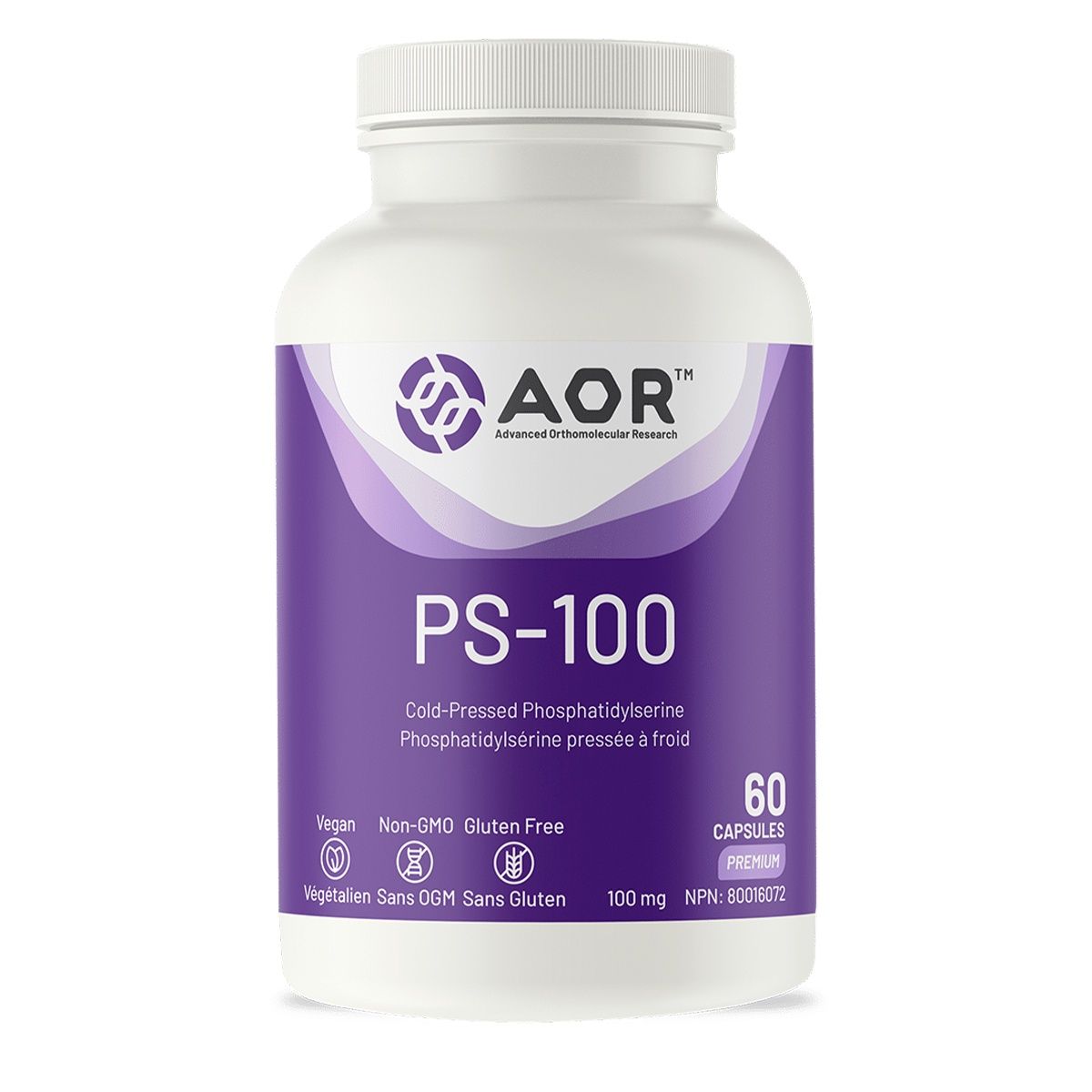 AOR PS-100 100mg 60 Vegetarian Capsules