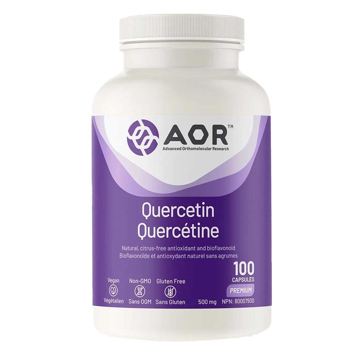 AOR Quercetin 500mg 100 Capsules