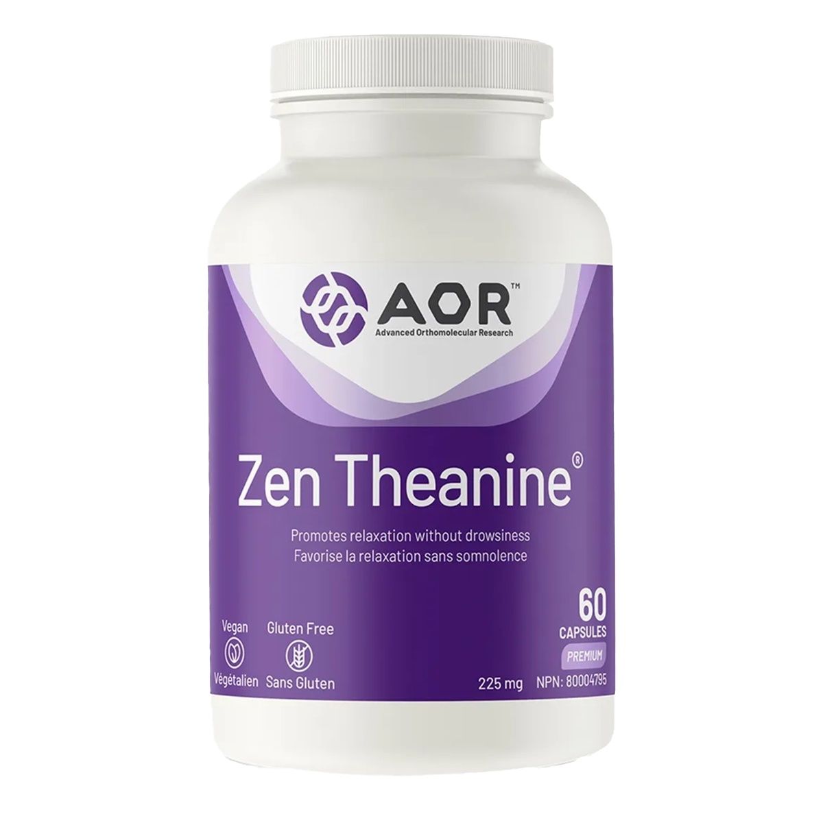 AOR Zen Theanine 225mg 60 Capsules