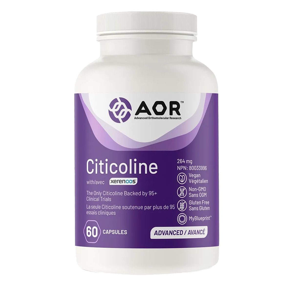 AOR Citicoline 264mg 60 Capsules
