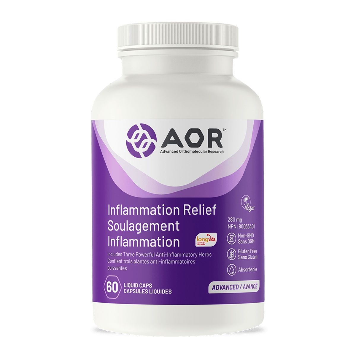 AOR Inflammation Relief 60 Capsules