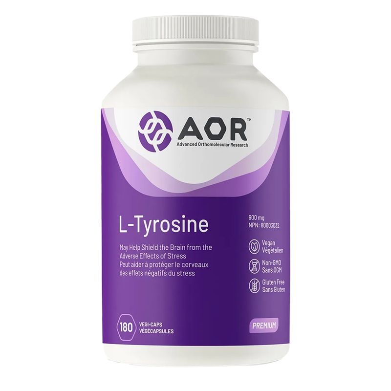 AOR L-Tyrosine 600mg 180 Vegetarian Capsules