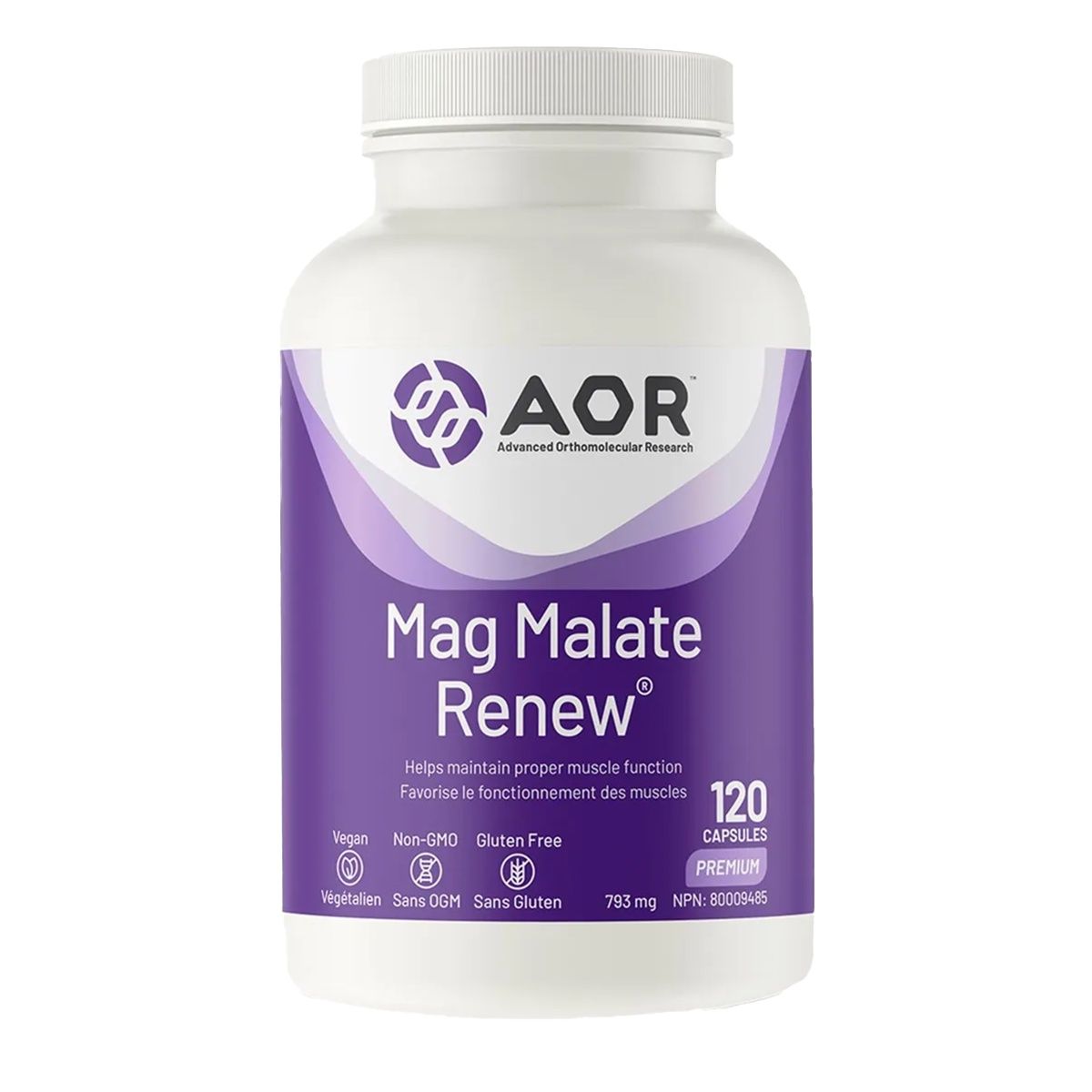 AOR Mag Malate Renew 793mg 120 Capsules