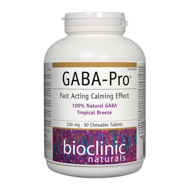 Bioclinic GABA-Pro 100mg Tropical Breeze 90 Chewable Tablets