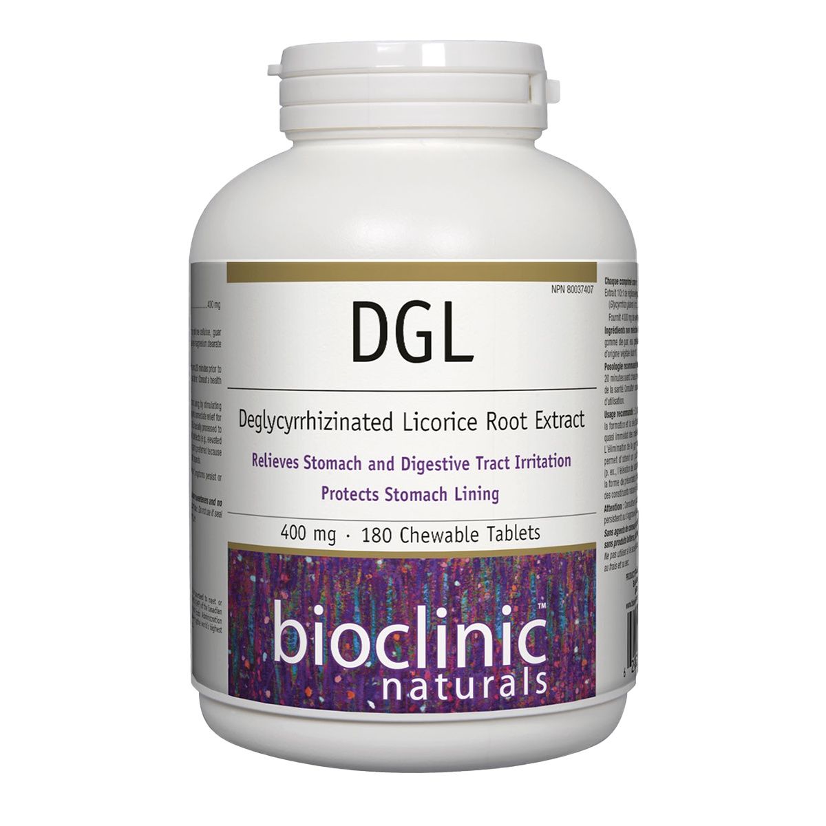 Bioclinic DGL 400mg 180 Chewable Tablets
