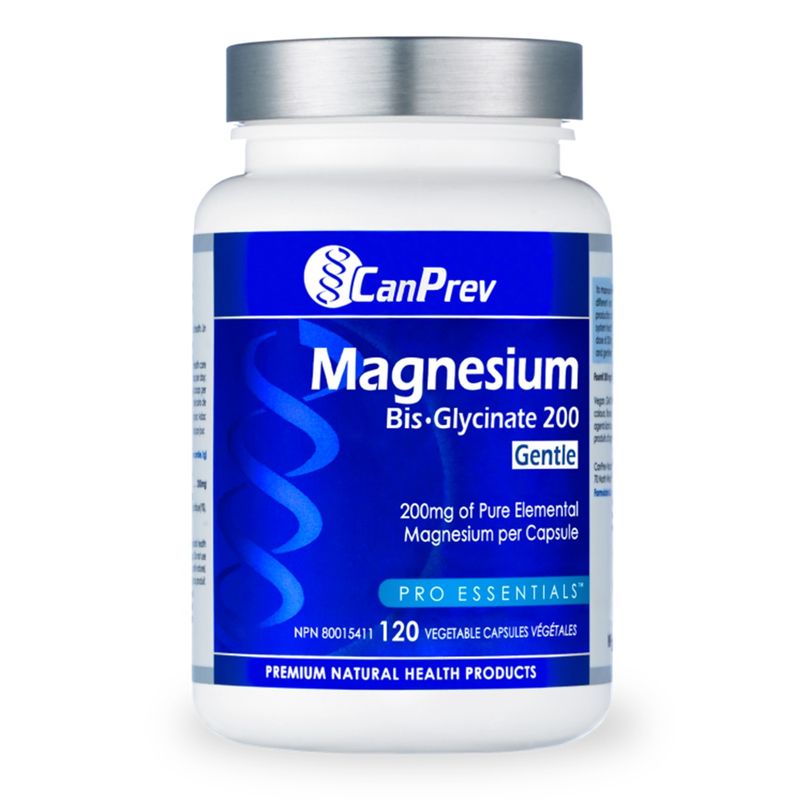CanPrev Magnesium Bis-Glycinate 200 Gentle 120 Vegetarian Capsules
