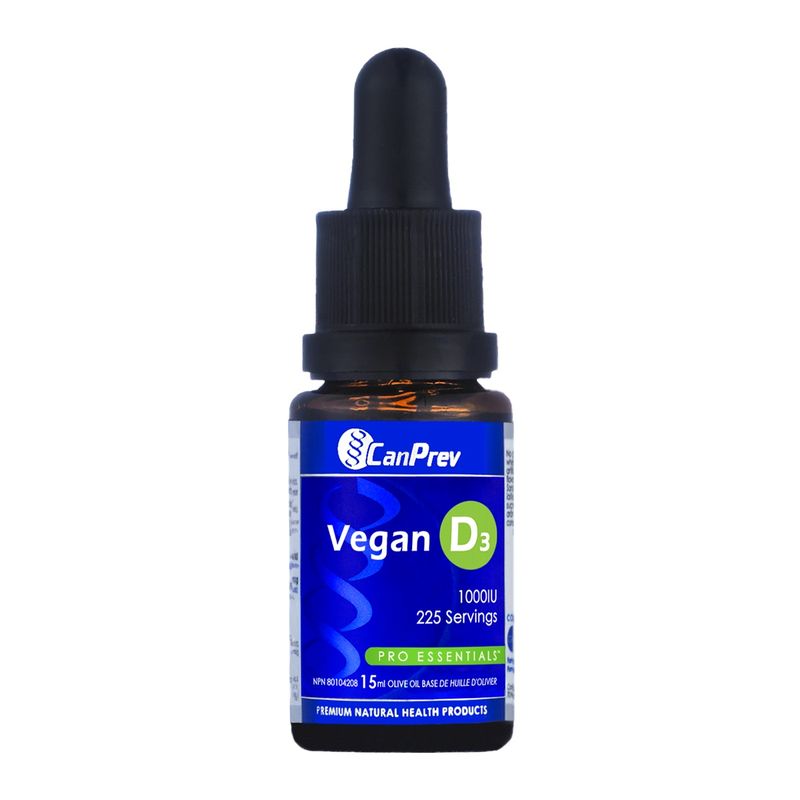 CanPrev Vitamin D3 1000IU Vegan 15mL