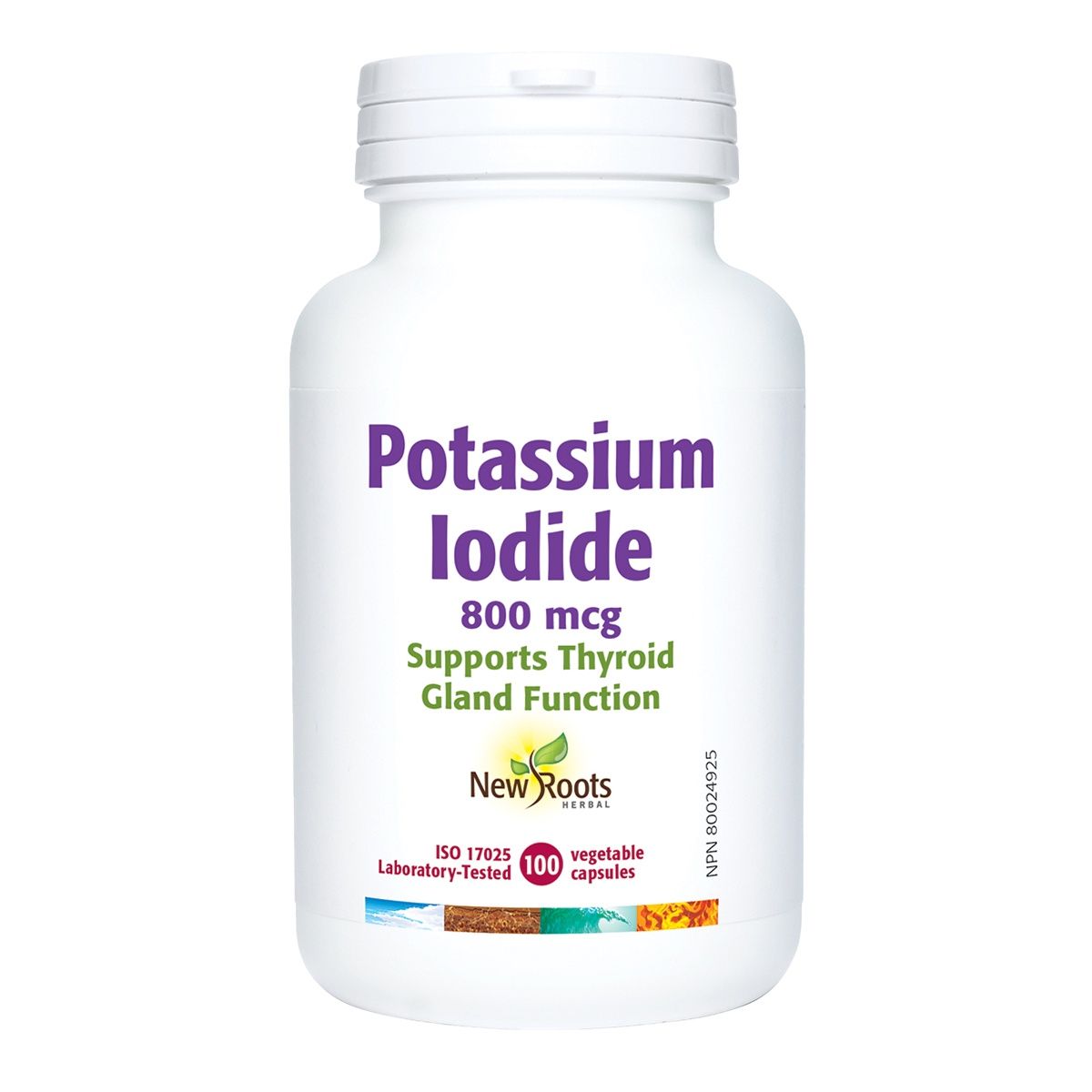 New Roots Potassium Iodide 100 Vegetarian Capsules