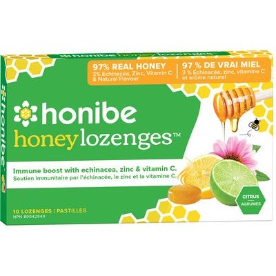 Honibe Honey Lozenges Immune Boost (Citrus) - 10 Lozenges