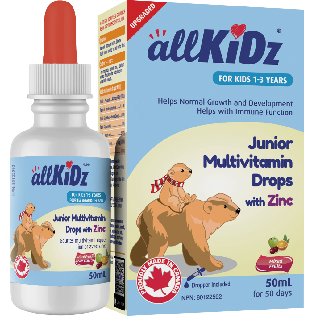 allKiDz® Junior Multivitamin Drops with Zinc 50mL