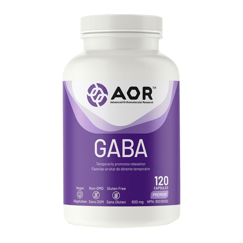 AOR GABA 600mg 120 Capsules