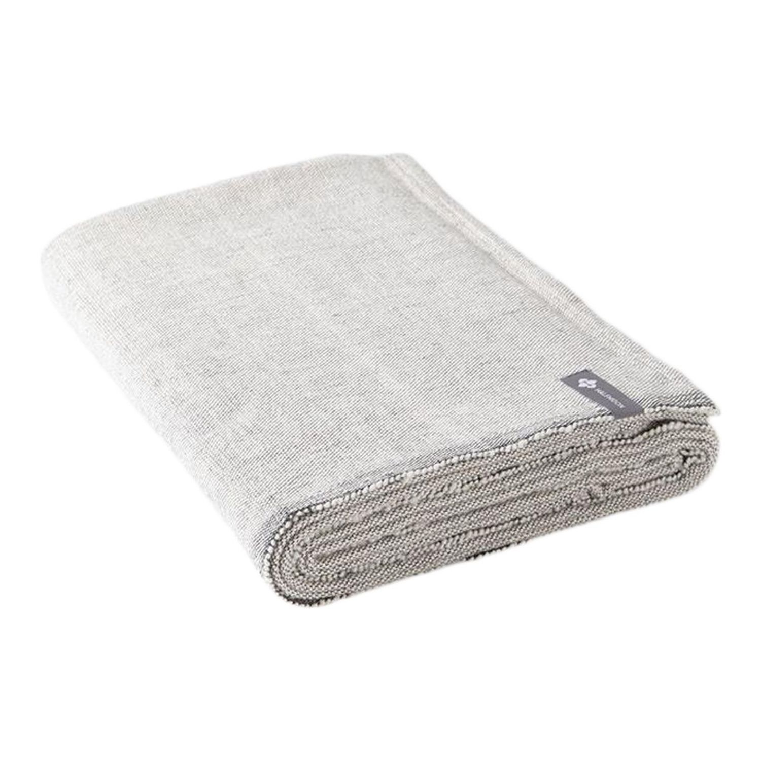 Halfmoon Cotton Yoga Blanket - Ink Weave