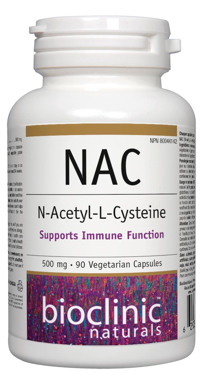 Bioclinic NAC 500mg 90 Vegetarian Capsules
