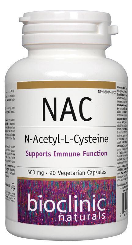 Bioclinic NAC 500mg 90 Vegetarian Capsules