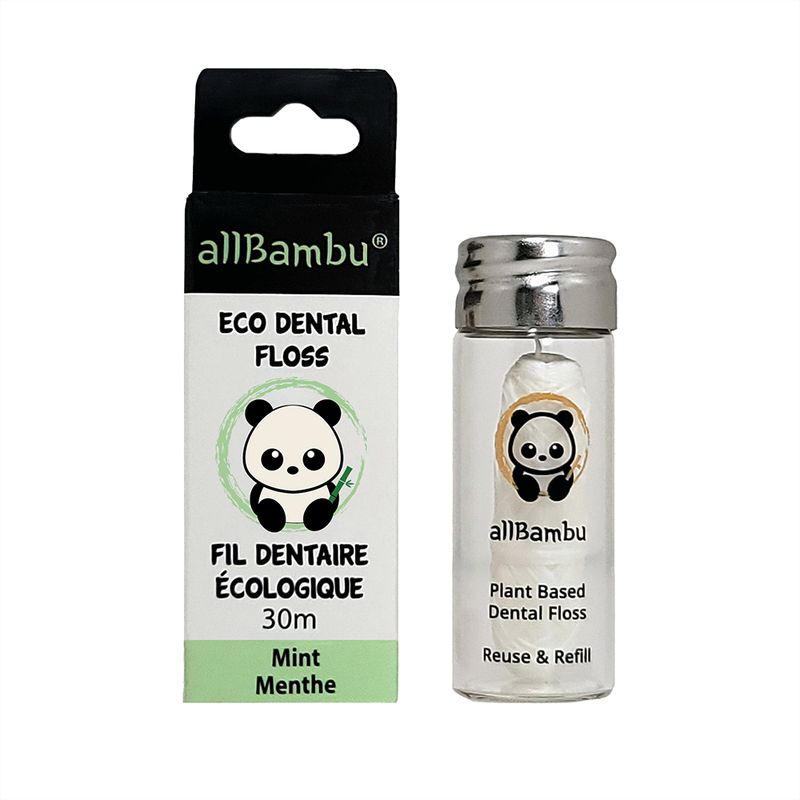 allBambu Eco Dental Floss - Mint