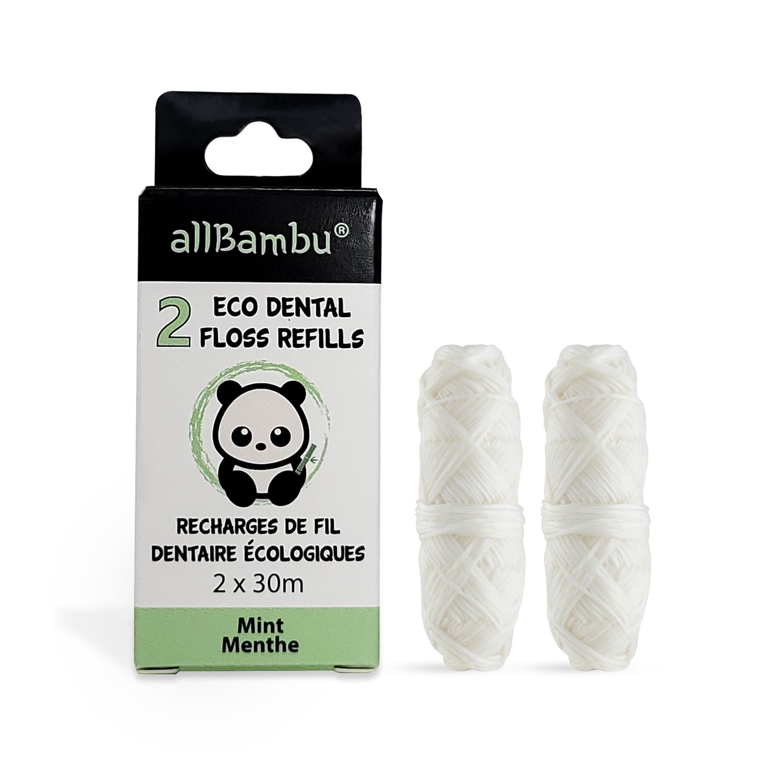 allBambu Eco Dental Floss - Mint Refill