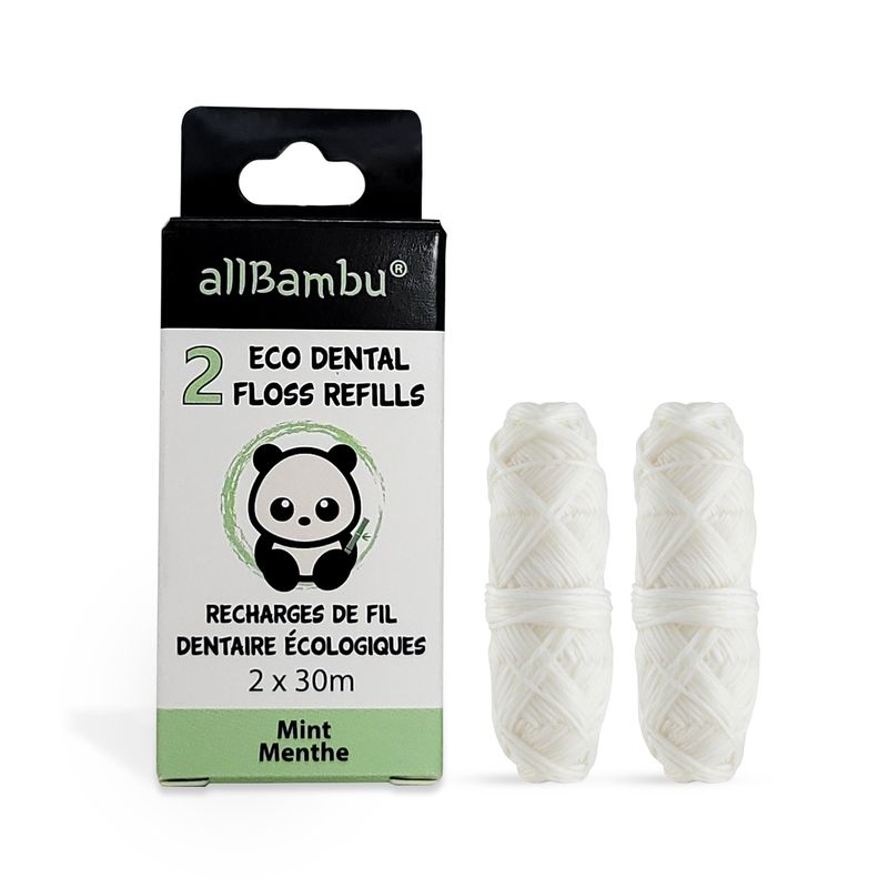 allBambu Eco Dental Floss - Mint Refill