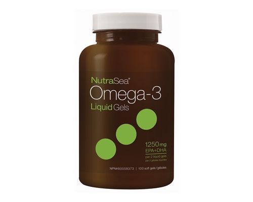 NutraSea Omega-3 Liquid Gels 100 Softgels