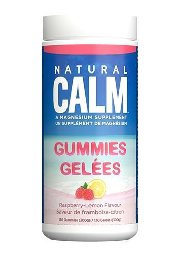 Natural Calm Magnesium Gummies Raspberry-Lemon Flavour